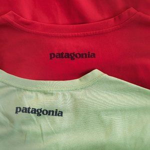 Lot of 2 (two) Patagonia Capilene Cool Base Layer Long Sleeved Crewneck Shirts